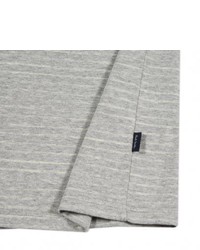 Paul Smith Grey Marl Faded Stripe Print T Shirt