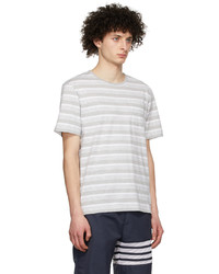 Thom Browne Grey Striped T Shirt