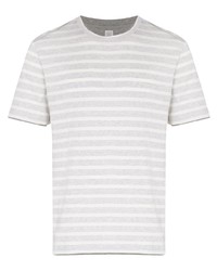 Eleventy Layered Effect Striped Cotton T Shirt