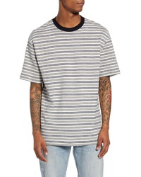 Topman Mono Oversize Stripe T Shirt
