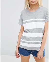 Asos Petite Petite T Shirt In Block Print Stripe