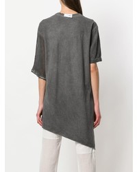 Lost & Found Rooms Sheer Asymmetric T Shirt