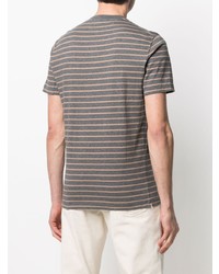 Brunello Cucinelli Stripe Print Short Sleeved T Shirt