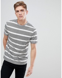 New Look Stripe T Shirt In Black