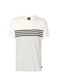 Ps By Paul Smith Striped Colourblock T Shirt