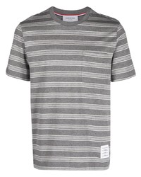 Thom Browne Striped Cotton Jersey T Shirt