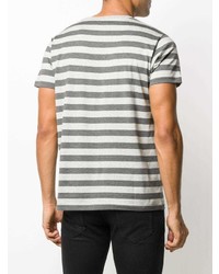Saint Laurent Striped Cotton T Shirt