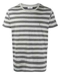 Saint Laurent Striped Cotton T Shirt