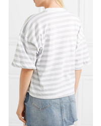 Bassike Striped Organic Cotton Jersey T Shirt