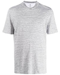 Brunello Cucinelli Striped Print T Shirt