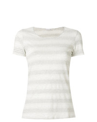 Le Tricot Perugia Striped Short Sleeve Top