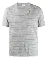 Saint Laurent Striped Short Sleeved T Shirt