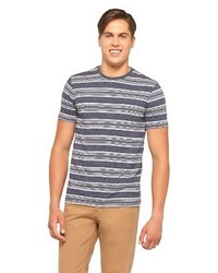 Mossimo Supply Co Slim Fit Striped Tee Shirt Gray