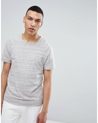 Selected Homme T Shirt In Marl Stripe