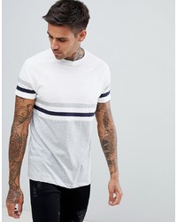 ASOS DESIGN T Shirt With Colour Block And Raglan Sleeves