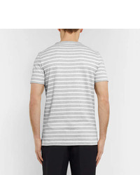 Hugo Boss Tessler Slim Fit Striped Cotton Jersey T Shirt