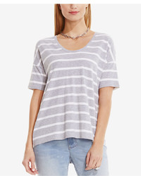 Vince Camuto Two By Striped High Low T Shirt