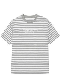 Unisex 16ss Striped T Shirt Gray