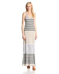 Grey Horizontal Striped Dress