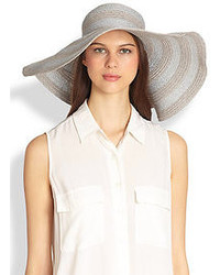 Grey Horizontal Striped Hat