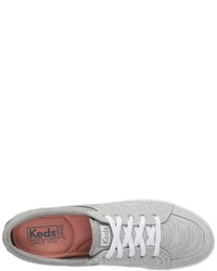 Keds Vollie Chambray Railroad Stripe Lace Up Casual Shoes