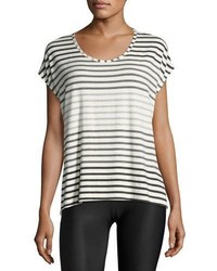 Beyond Yoga Bring It Ommmbre Striped Top Gray Pattern