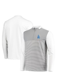 LEVELWEA R White Los Angeles Dodgers Insignia Wade Half Zip Jacket At Nordstrom