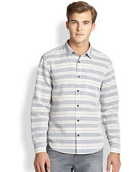 7 For All Mankind Barre Striped Sportshirt
