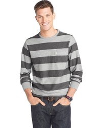 Izod Classic Fit Striped French Terry Tee