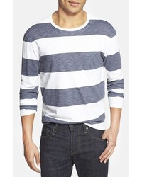 Grayers Stripe Long Sleeve Crewneck T Shirt