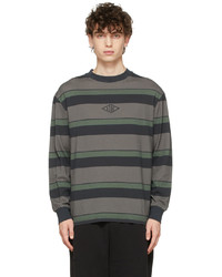 Han Kjobenhavn Grey Black Striped Boxy Long Sleeve T Shirt
