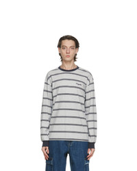 thisisneverthat Grey Striped Long Sleeve T Shirt