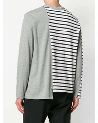 JW Anderson Striped Color Blocked Long Sleeve Shirt