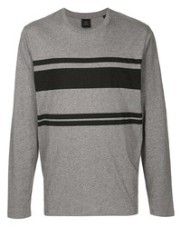 Kent & Curwen Striped Pattern Long Sleeve T Shirt