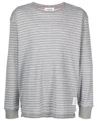 Thom Browne Striped Ribbed Knit T Shirt