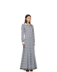 Y/Project Grey Stripe Polo Dress