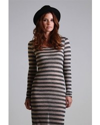 Nightcap Clothing Linen Stripe Maxi Dress