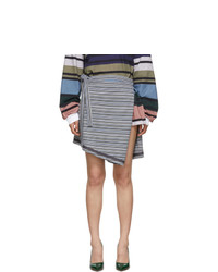Y/Project Grey Wrap Miniskirt
