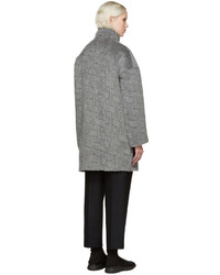 Kenzo Grey Ny Stripes Coat