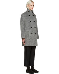 Kenzo Grey Ny Stripes Coat
