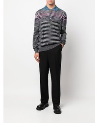 Missoni Striped Long Sleeve Polo Shirt