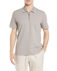 Ted Baker London Buer Stripe Polo Shirt In Grey At Nordstrom