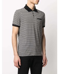 Saint Laurent Chest Pocket Striped Polo Shirt