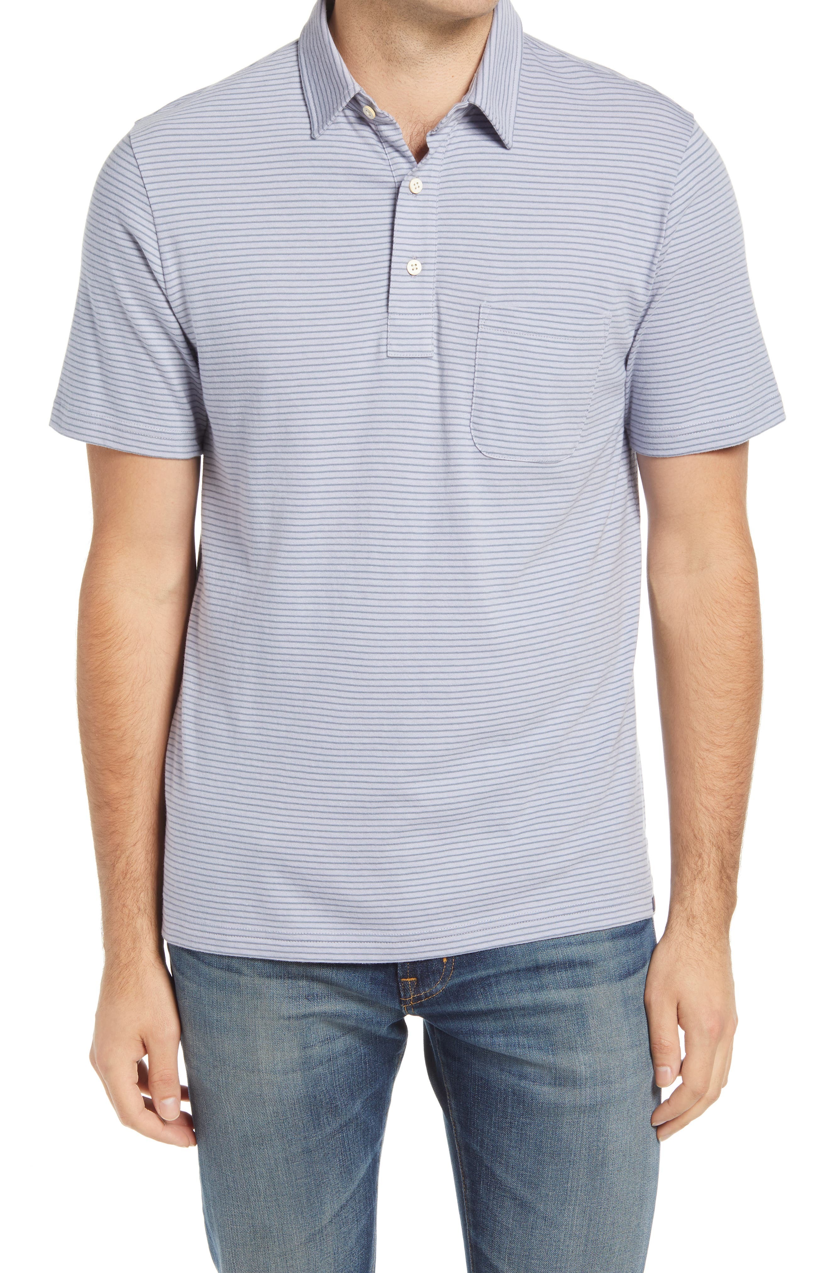 Faherty Isle Feeder Stripe Short Sleeve Polo Shirt, $98 | Nordstrom ...