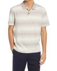 Ted Baker London Omeath Short Sleeve Polo In Light Grey At Nordstrom