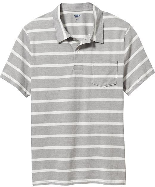 old navy gray polo