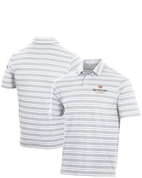 Under Armour White Kentucky Derby Icon Logo Charged Cotton Stripe Polo At Nordstrom