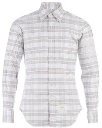 Grey Horizontal Striped Shirt
