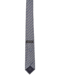 Giorgio Armani Blue Jacquard Stripe Tie