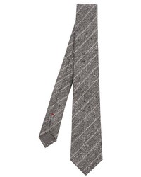 Brunello Cucinelli Diagonal Striped Silk Tie